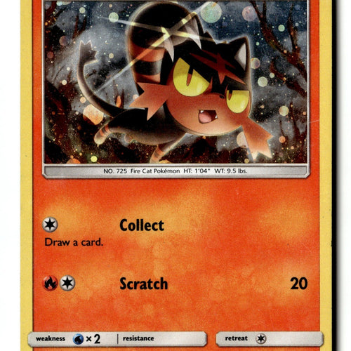 Pokemon Card Litten - Holo LP SM Promos SM08