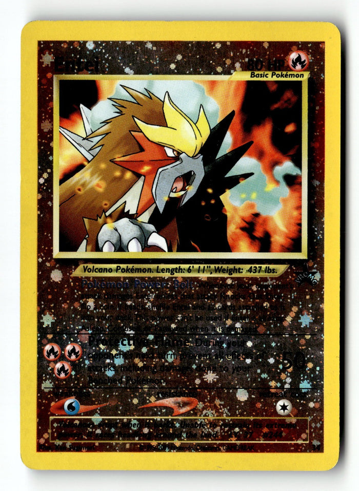 Pokemon Card Entei Reverse Holo LP WoTC Promo 34/53