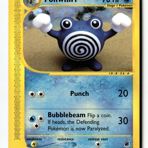 Pokemon Card Poliwhirl LP Expedition 89/165 (1)