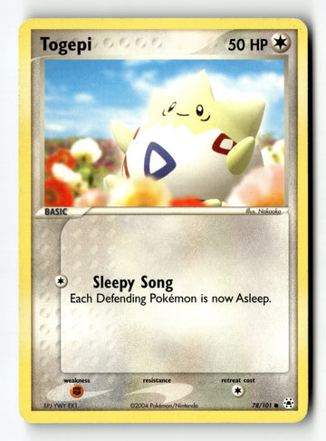 Pokemon Card Togepi LP Hidden Legends 78/101
