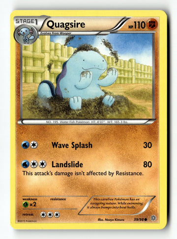 Pokemon Card Quagsire LP XY - Ancient Origins 39/98