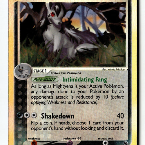 Pokemon Card Mightyena - Reverse Holo LP Ruby and Sapphire 10/109
