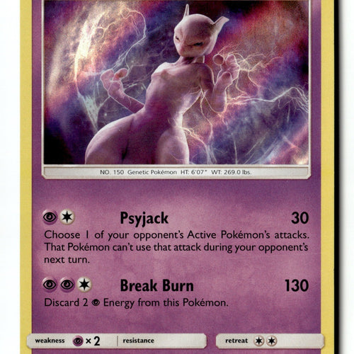 Pokemon Card Mewtwo Holo LP Detective Pikachu 12/18