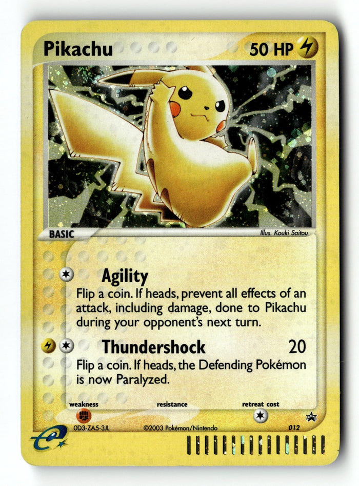 Pokemon Card Pikachu Nintendo Promo Holo 012
