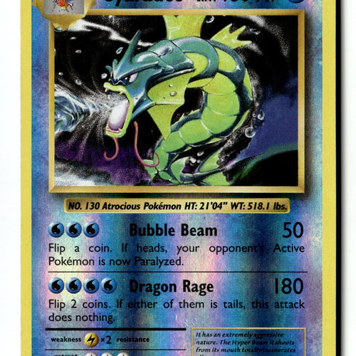 Pokemon Card Gyarados Reverse Holo LP XY - Evolutions 34/108
