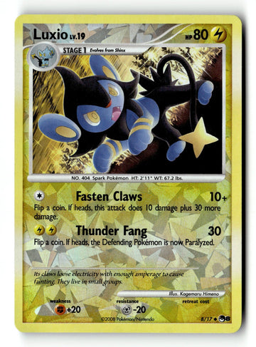 Pokemon Card Luxio Holo LP POP Series 8 8/17 (1)
