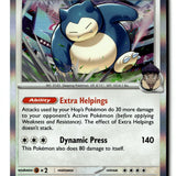 Pokemon Card Hop's Snorlax Holo LP SV09: Journey Together 117/159