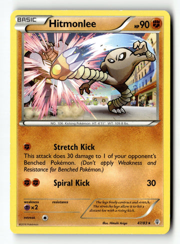 Pokemon Card Hitmonlee LP Generations 47/83