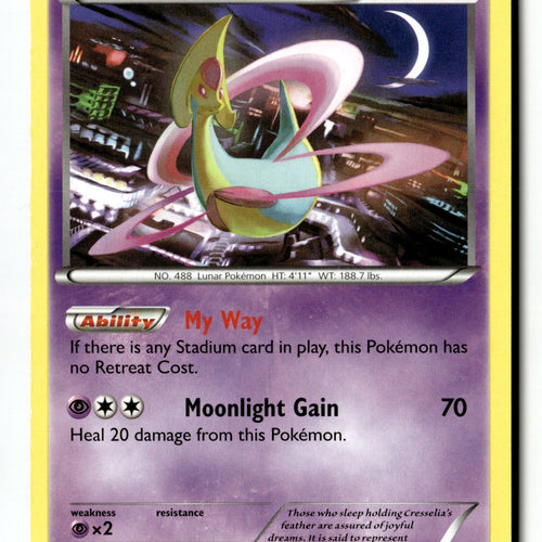 Pokemon Card Cresselia LP XY - BREAKthrough 70/162