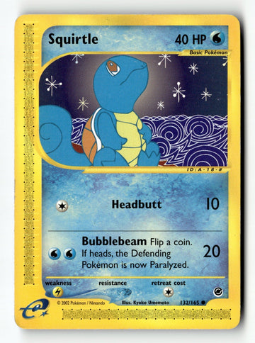 Pokemon Card Squirtle (132) LP Expedition 132/165 (1)