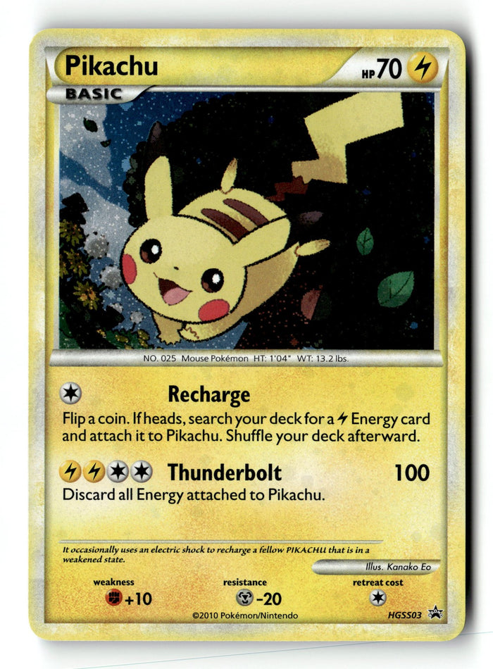 Pokemon Card Pikachu - Holo LP HGSS Promos HGSS03