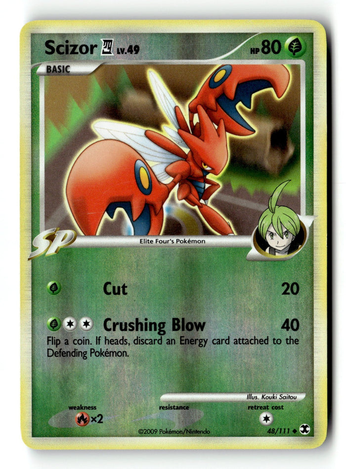 Pokemon Card Scizor E4 Reverse Holo LP Rising Rivals 48/111