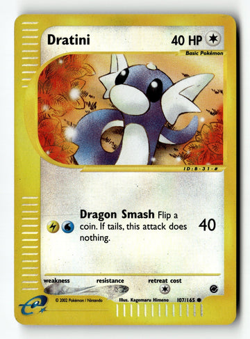 Pokemon Card Dratini Reverse Holo LP Expedition 107/165 (1)