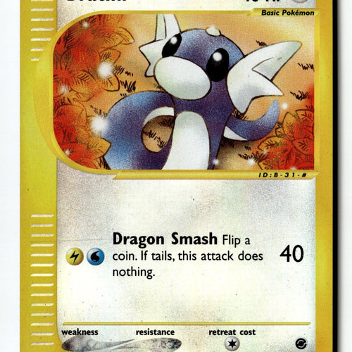 Pokemon Card Dratini Reverse Holo LP Expedition 107/165 (1)