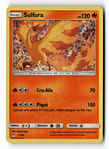 Pokemon Card Moltres McDonald's 2019 Holo 11/40