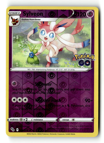 Pokemon Card Sylveon Reverse Holo LP Pokemon GO 035/078