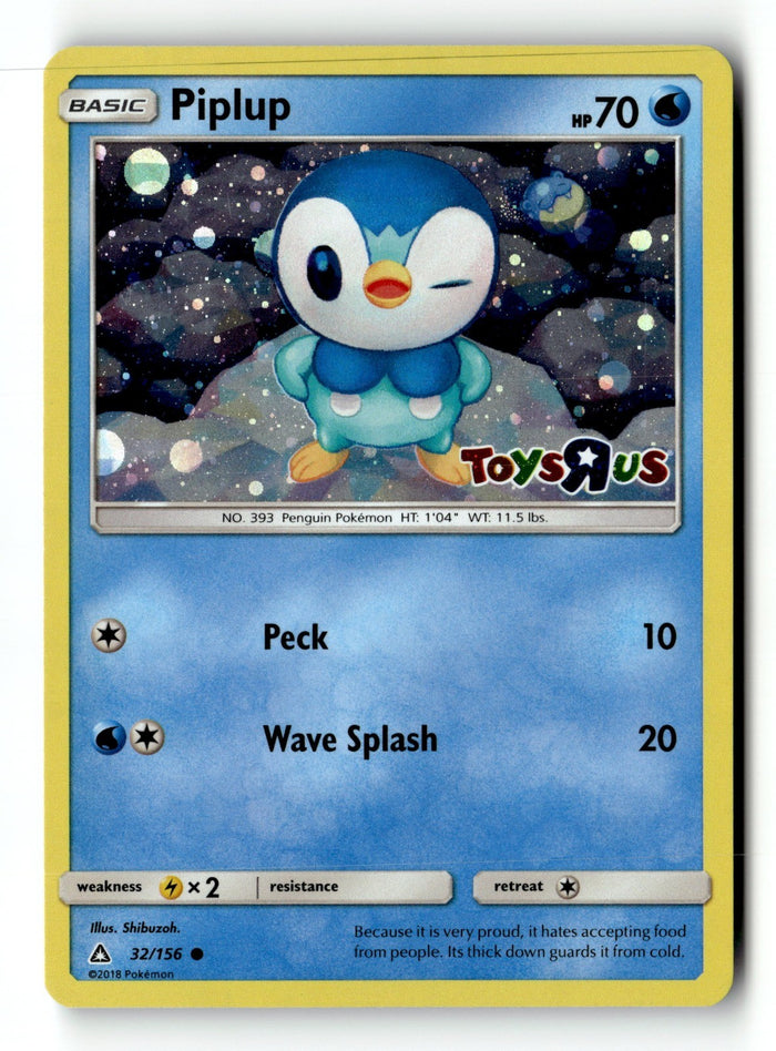 Pokemon Card Piplup - Toys R Us Holo LP Miscellaneous Cards & Products 032/156