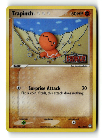 Pokemon Card Trapinch Reverse Holo LP Power Keepers 68/108 (1)