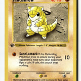 Pokemon Card Sandshrew Unlimited LP Base Set (Shadowless) 062/102