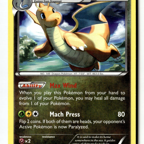 Pokemon Card Dragonite (51) LP XY - Roaring Skies 51/108