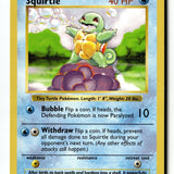 Pokemon Card Squirtle Unlimited LP Base Set (Shadowless) 063/102