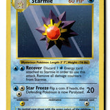 Pokemon Card Starmie Unlimited LP Base Set (Shadowless) 064/102