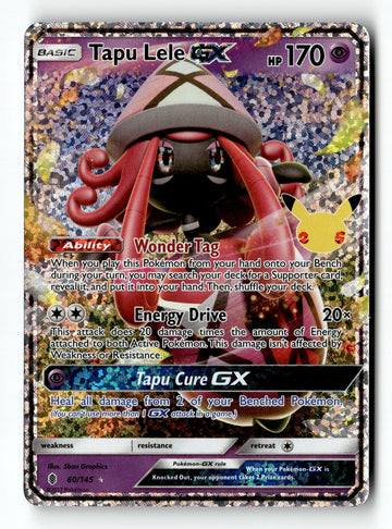Pokemon Card Tapu Lele GX Holo LP Guardians Rising 60/145