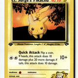 Pokemon Card Lt. Surge's Pikachu 1st Edition LP Gym Challenge 084/132