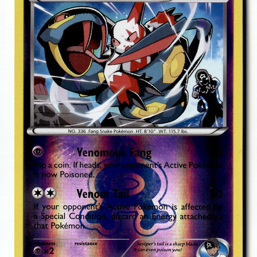 Pokemon Card Team Aqua's Seviper Reverse Holo LP Double Crisis 9/34