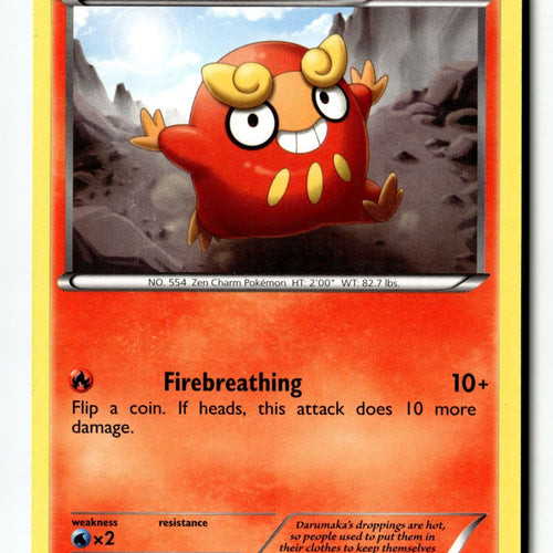 Pokemon Card Darumaka (23) LP Black and White 23/114