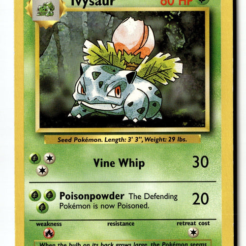 Pokemon Card Ivysaur LP Base Set 030/102