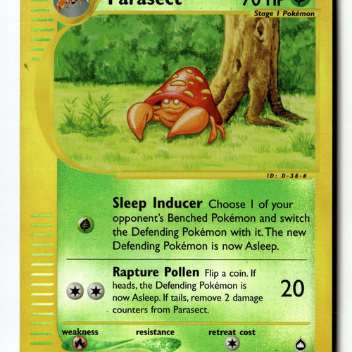 Pokemon Card Parasect Reverse Holo LP Aquapolis 27/147
