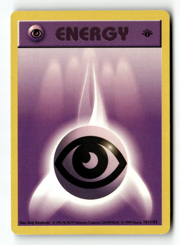 Pokemon Card Psychic Energy 1st Edition LP Base Set (Shadowless) 101/102