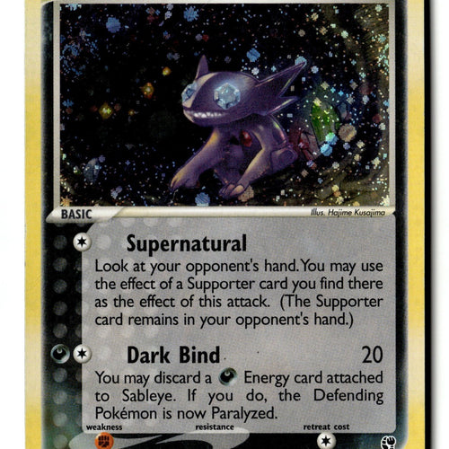 Pokemon Card Sableye Holo LP Sandstorm 10/100
