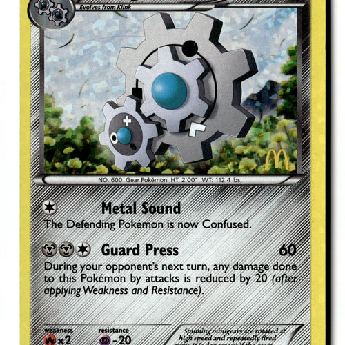 Pokemon Card Klang - 11/12 Holo LP McDonald's Promos 2012 011/012