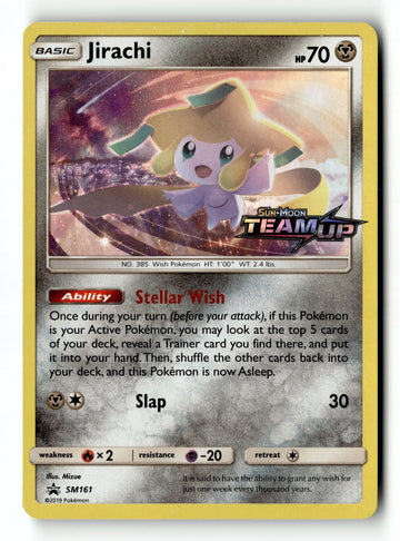 Pokemon Card Jirachi - Holo LP SM Promos SM161