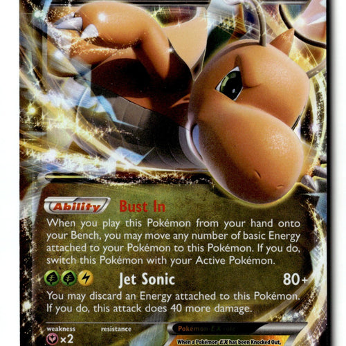 Pokemon Card Dragonite EX Holo LP XY - Furious Fists 74/111