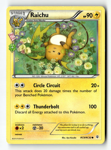 Pokemon Card Raichu LP Generations: Radiant Collection RC9/RC32