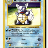 Pokemon Card Wartortle Unlimited LP Base Set Shadowless 042/102