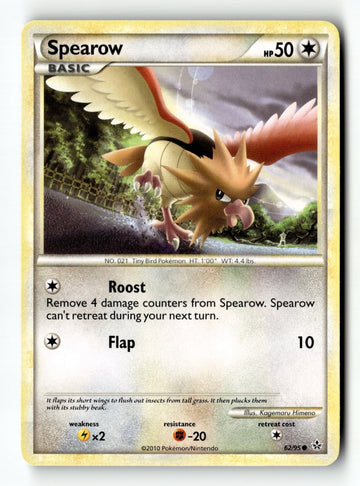 Pokemon Card Spearow LP Unleashed 62/95