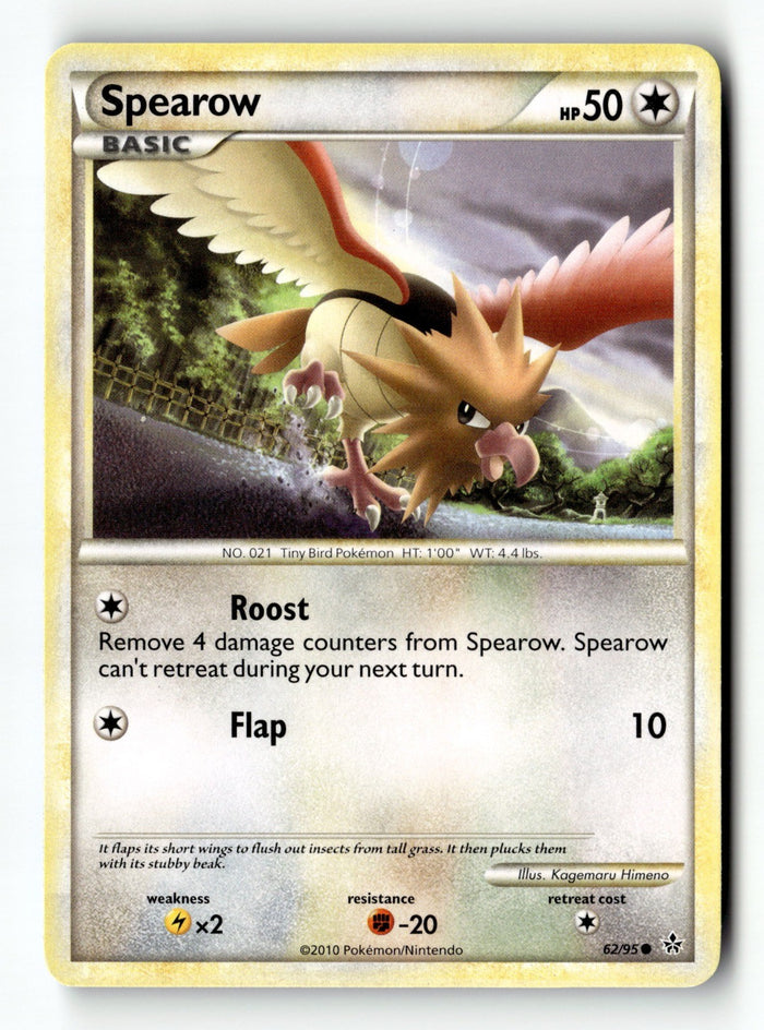 Pokemon Card Spearow LP Unleashed 62/95