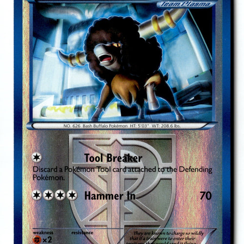 Pokemon Card Bouffalant (Team Plasma) Reverse Holo LP Plasma Storm 114/135