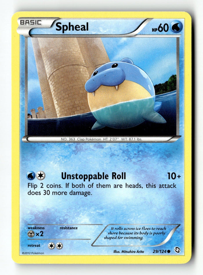 Pokemon Card Spheal LP Dragons Exalted 29/124