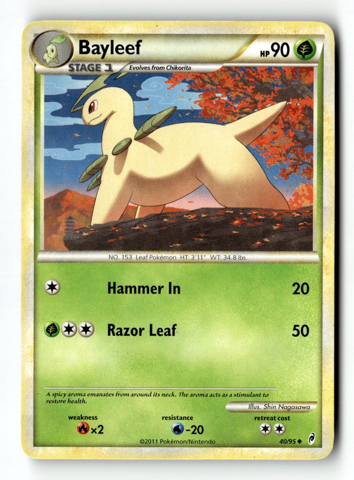 Pokemon Card Bayleef LP Call of Legends 40/95