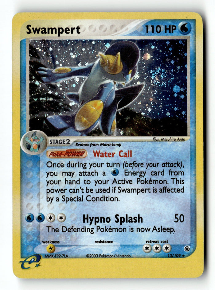 Pokemon Card Swampert Holo LP Ruby and Sapphire 13/109