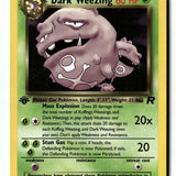 Pokemon Card Dark Weezing (31) 1st Edition LP Team Rocket 31/82