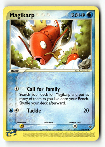 Pokemon Card Magikarp LP Dragon 60/97