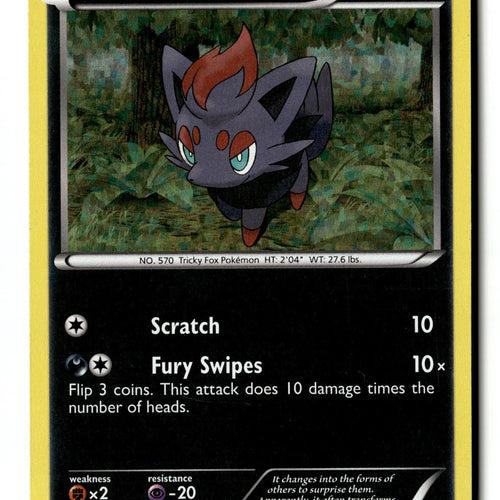 Pokemon Card Zorua - 9/12 Holo LP McDonald's Promos 2011 009/012