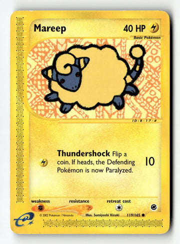 Pokemon Card Mareep LP Expedition 119/165