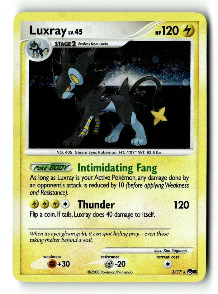 Pokemon Card Luxray Holo LP POP Series 8 003/017